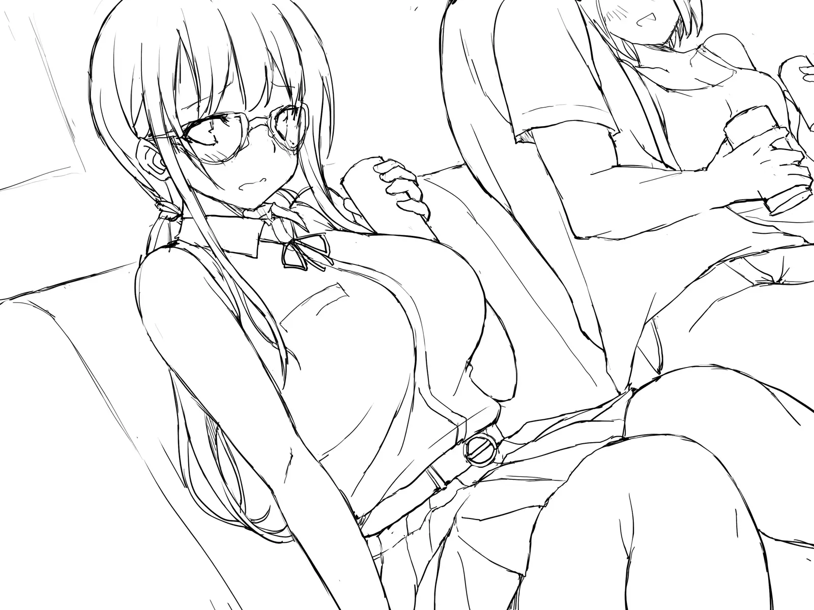 Kanojo Ga Aitsu Ni Sareta Koto_Rough Sketch